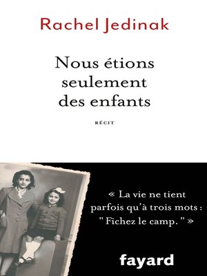cover image of Nous étions seulement des enfants